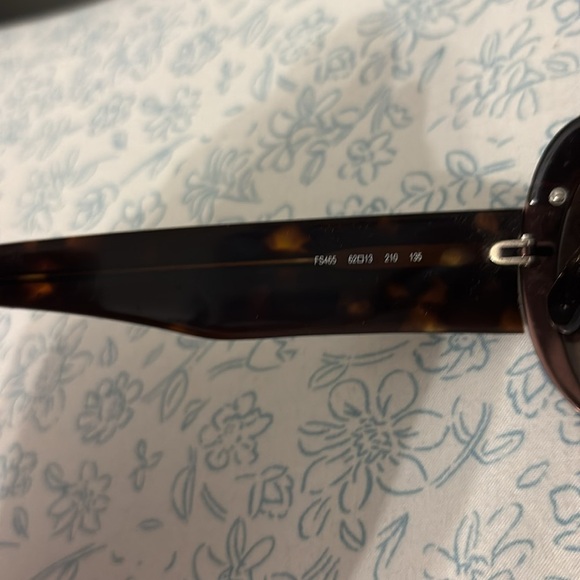 Fendi Y2K Vintage Sunglasses FS 465 210 Dark Tortoise Aviator Brown Lens Italy - Picture 4 of 7